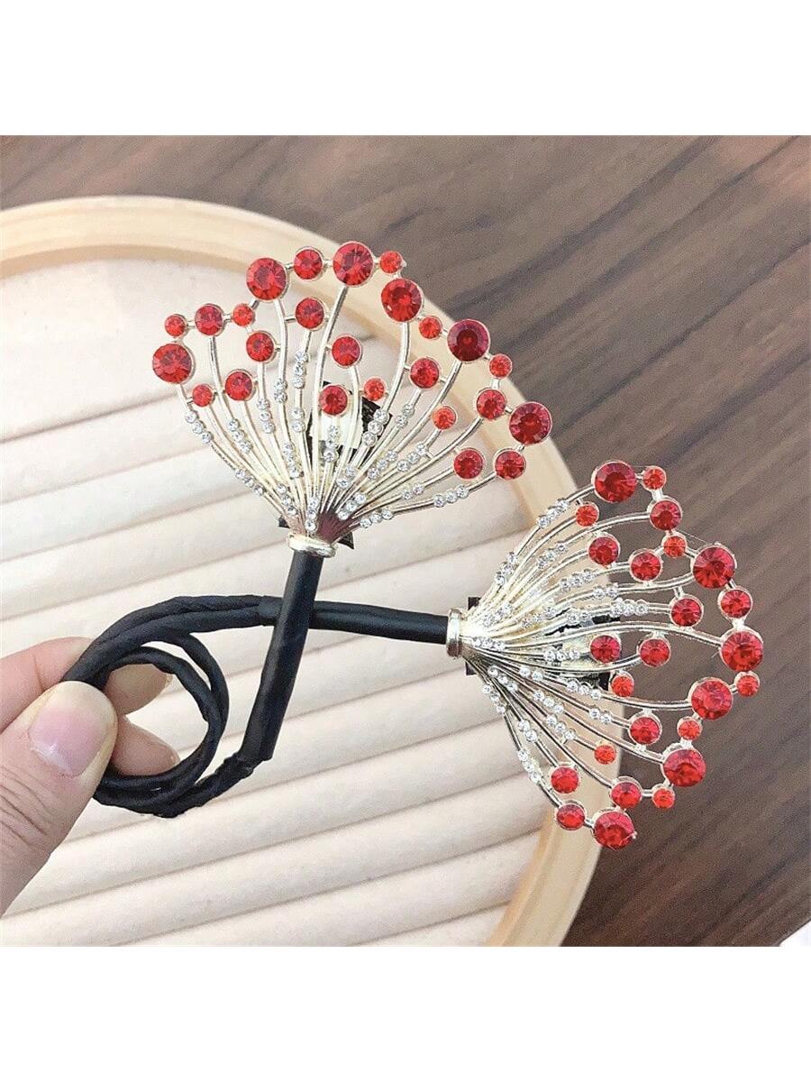 صانع لفائف تسريحات الشعر بشكل مروحة أنيق 1 قطعة على شكل مروحة، شكل ملتوي عتيق لتسريحات الشعر، إكسسوارات تصفيف الشعر