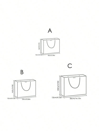 حقيبة هدايا ورقية مزخرفة بزهر الأسلوب