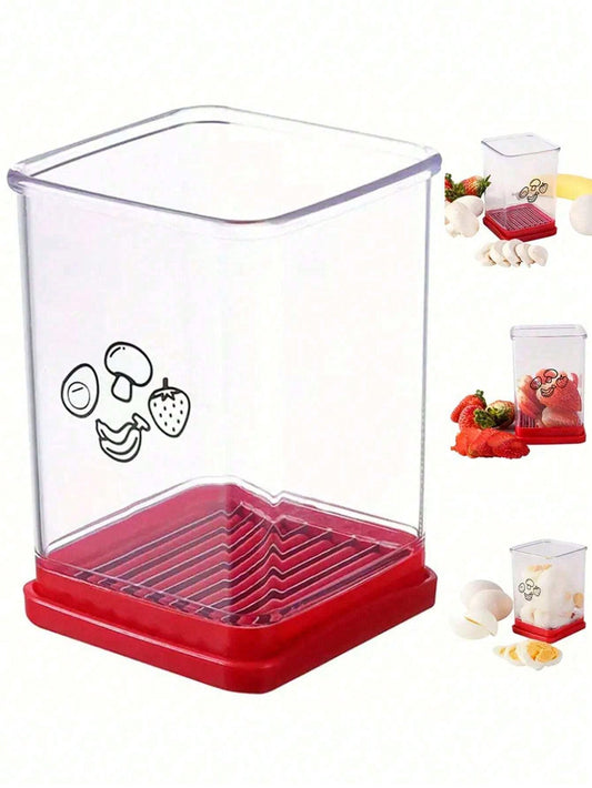 جهاز تقطيع الفاكهة والخضروات بسرعة، جهاز تقطيع الكوب المصنوع من الفولاذ المقاوم للصدأ،