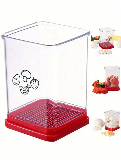 جهاز تقطيع الفاكهة والخضروات بسرعة، جهاز تقطيع الكوب المصنوع من الفولاذ المقاوم للصدأ،