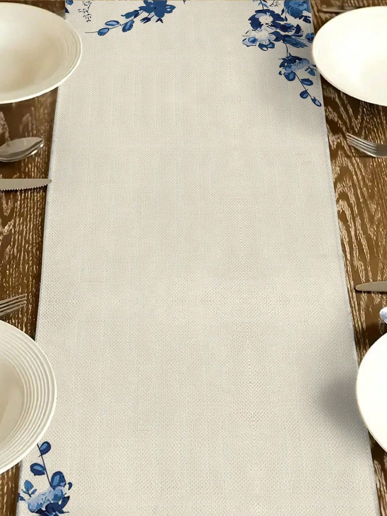 جريدة زهرية زرقاء للطاولة من النمط الحديث