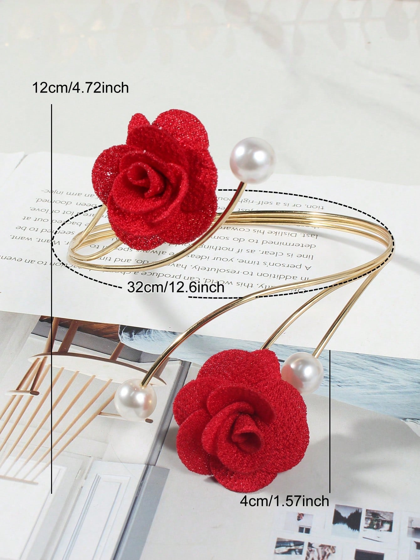 مربط ستارة مطبوع بزهور مع فراشة معدنية ومشبك ستارة لديكور غرفة النوم أو غرفة الجلوس