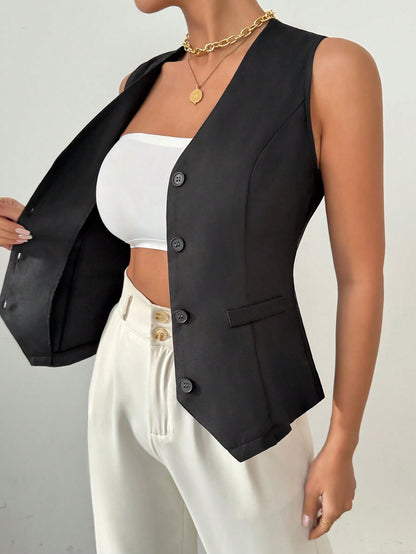 سترة نسائية مقصوصة بلاك، بدلة عباية بلا أكمام