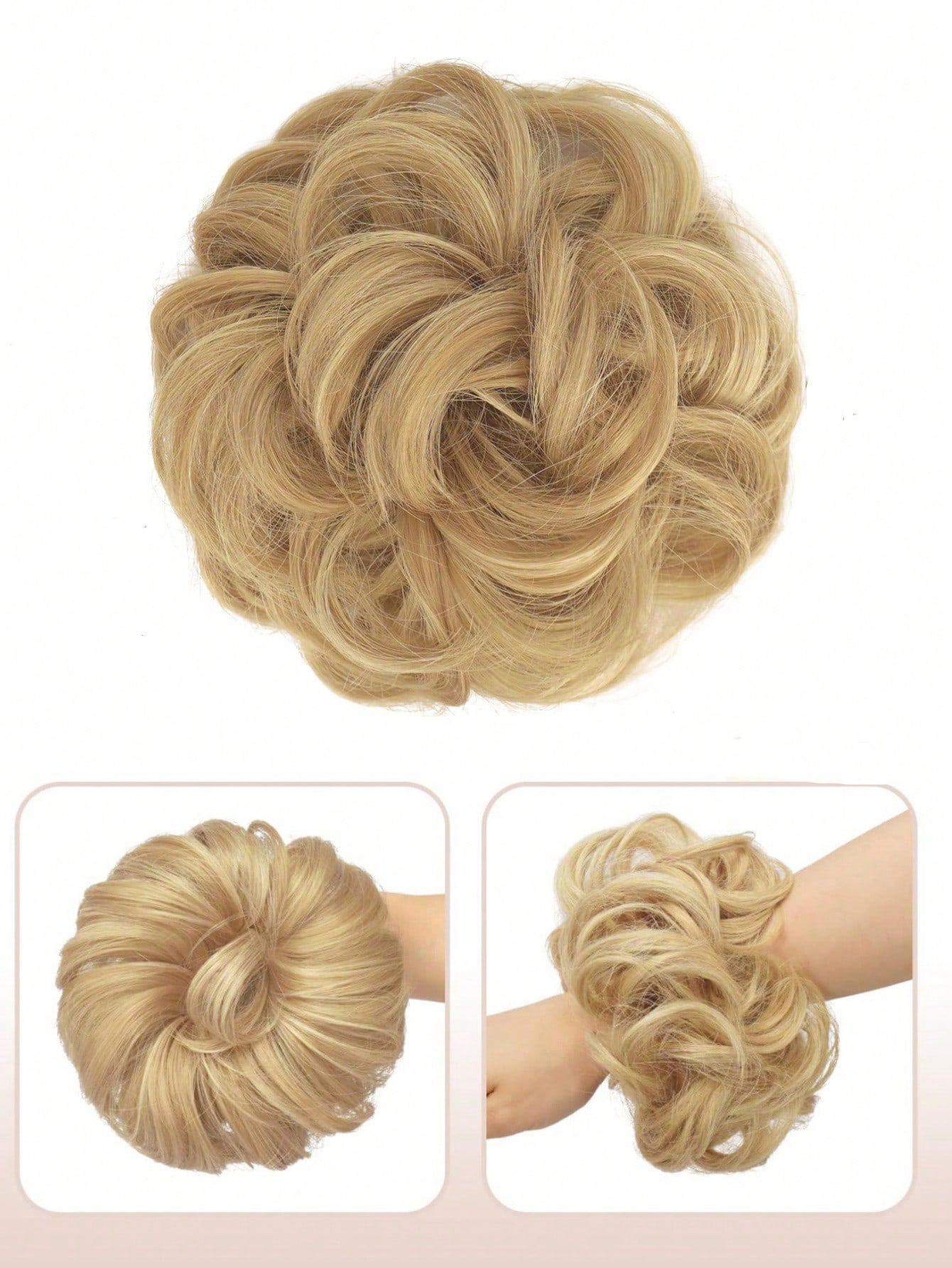 قطعة شعر الكعكة غير المرتبة بطول 4 إنشات