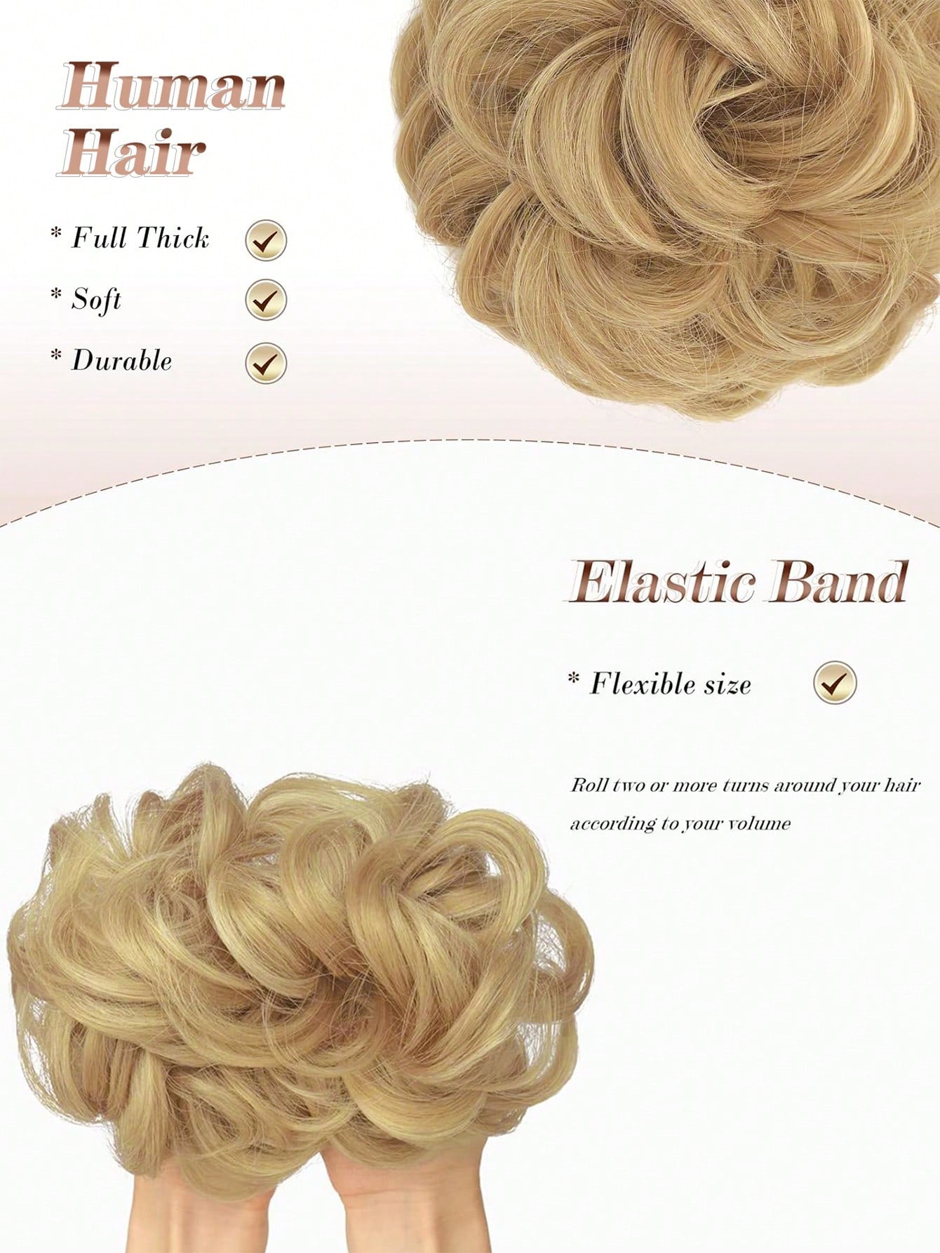 قطعة شعر الكعكة غير المرتبة بطول 4 إنشات