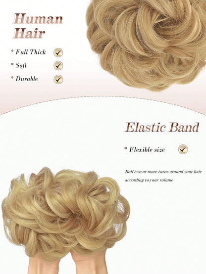 قطعة شعر الكعكة غير المرتبة بطول 4 إنشات