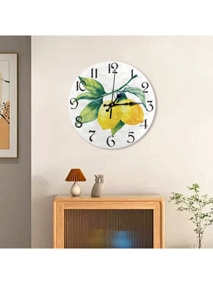 ساعة حائط دائرية جميلة وأنيقة من الرخام 5D، مقاومة للماء والخدش، بعقارب الساعة الكوارتز الصامتة، مثالية للمنزل والمكتب والمدرسة وديكور المنزل