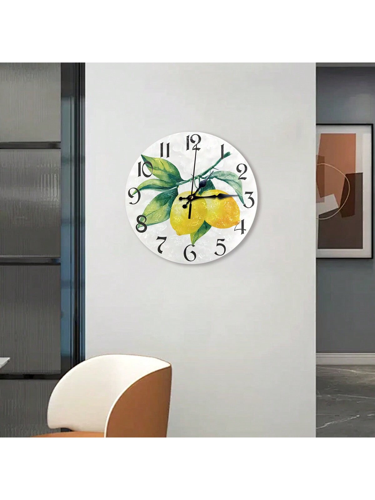 ساعة حائط دائرية جميلة وأنيقة من الرخام 5D، مقاومة للماء والخدش، بعقارب الساعة الكوارتز الصامتة، مثالية للمنزل والمكتب والمدرسة وديكور المنزل