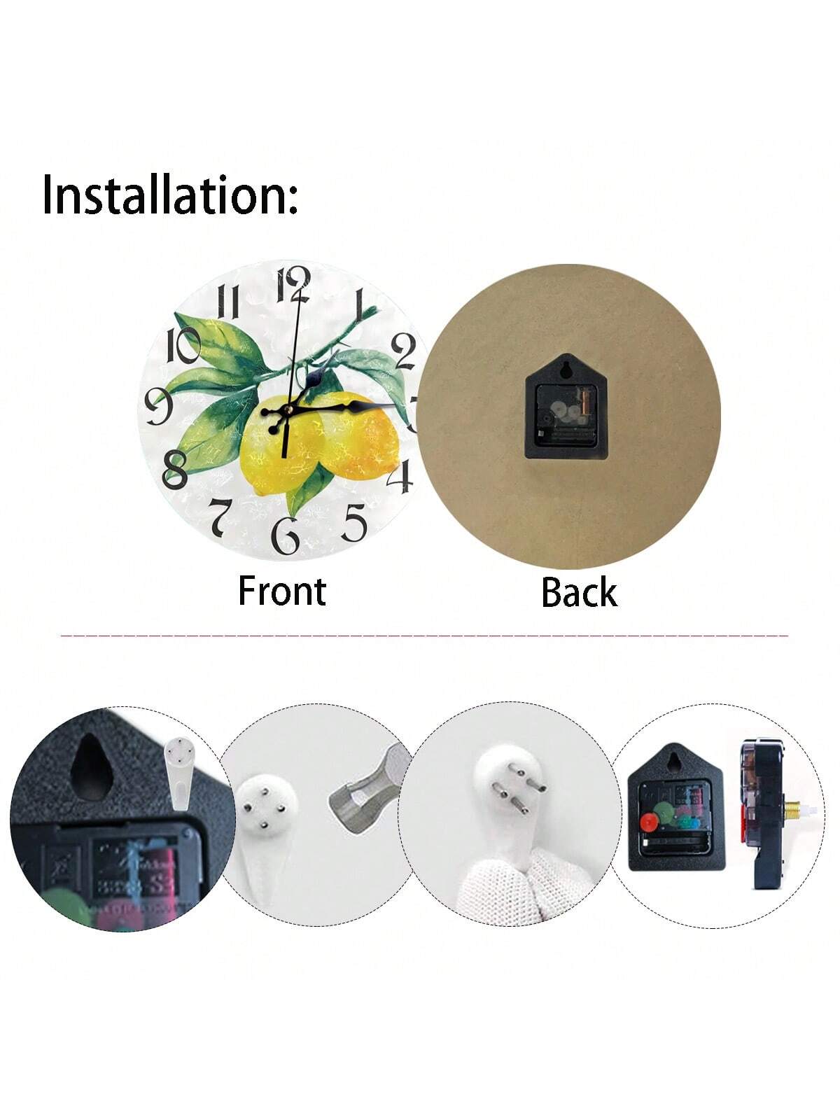 ساعة حائط دائرية جميلة وأنيقة من الرخام 5D، مقاومة للماء والخدش، بعقارب الساعة الكوارتز الصامتة، مثالية للمنزل والمكتب والمدرسة وديكور المنزل