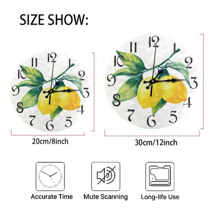 ساعة حائط دائرية جميلة وأنيقة من الرخام 5D، مقاومة للماء والخدش، بعقارب الساعة الكوارتز الصامتة، مثالية للمنزل والمكتب والمدرسة وديكور المنزل