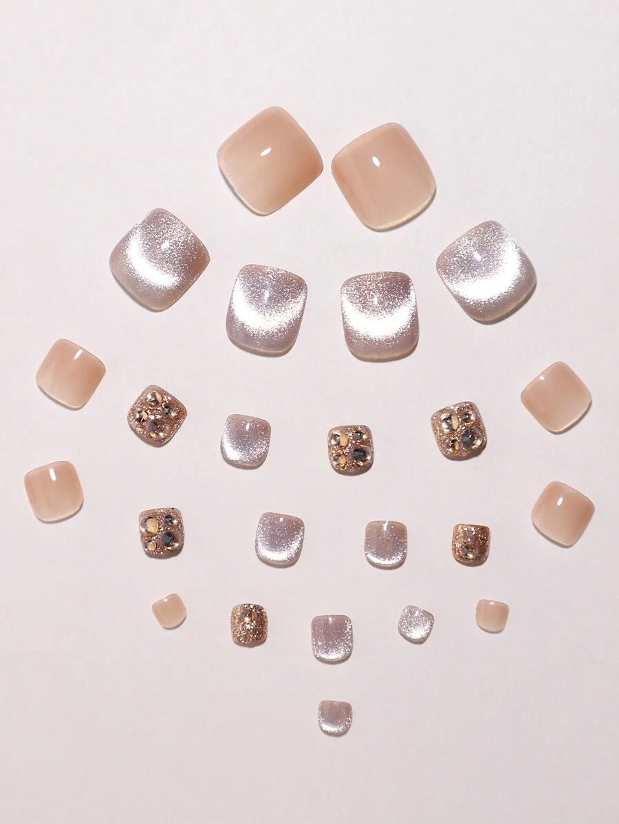 مجموعة 24 لوحات أظافر