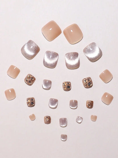 مجموعة 24 لوحات أظافر