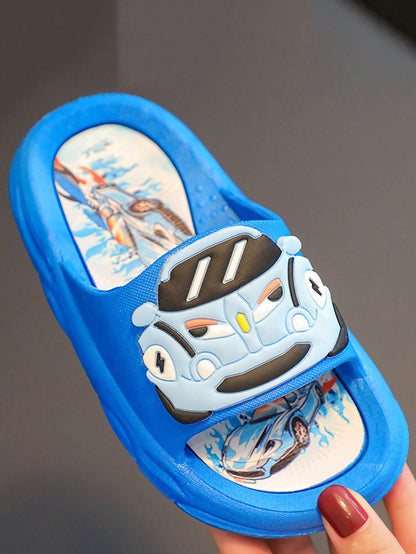 شبشب بناتي للأطفال الرضع ذو أنماط سيارة كرتونية والأميرات، مقاوم للانزلاق ومقاوم للماء ومسامي ومناسب للاستخدام الداخلي والخارجي والشاطئ في فصل الصيف.