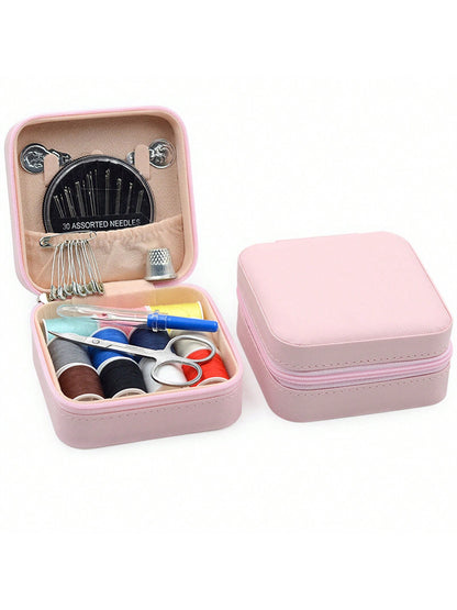 مجموعة أدوات الخياطة المنزلية 56قطعة/طقم، صندوق خياطة متعدد الوظائف