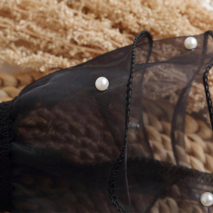 زوج من الأساور النسائية السوداء المرصعة بخرز الزجاج شكل جرس، ديكور أنيق وراقي مناسب لتزيين الملابس، للزفاف