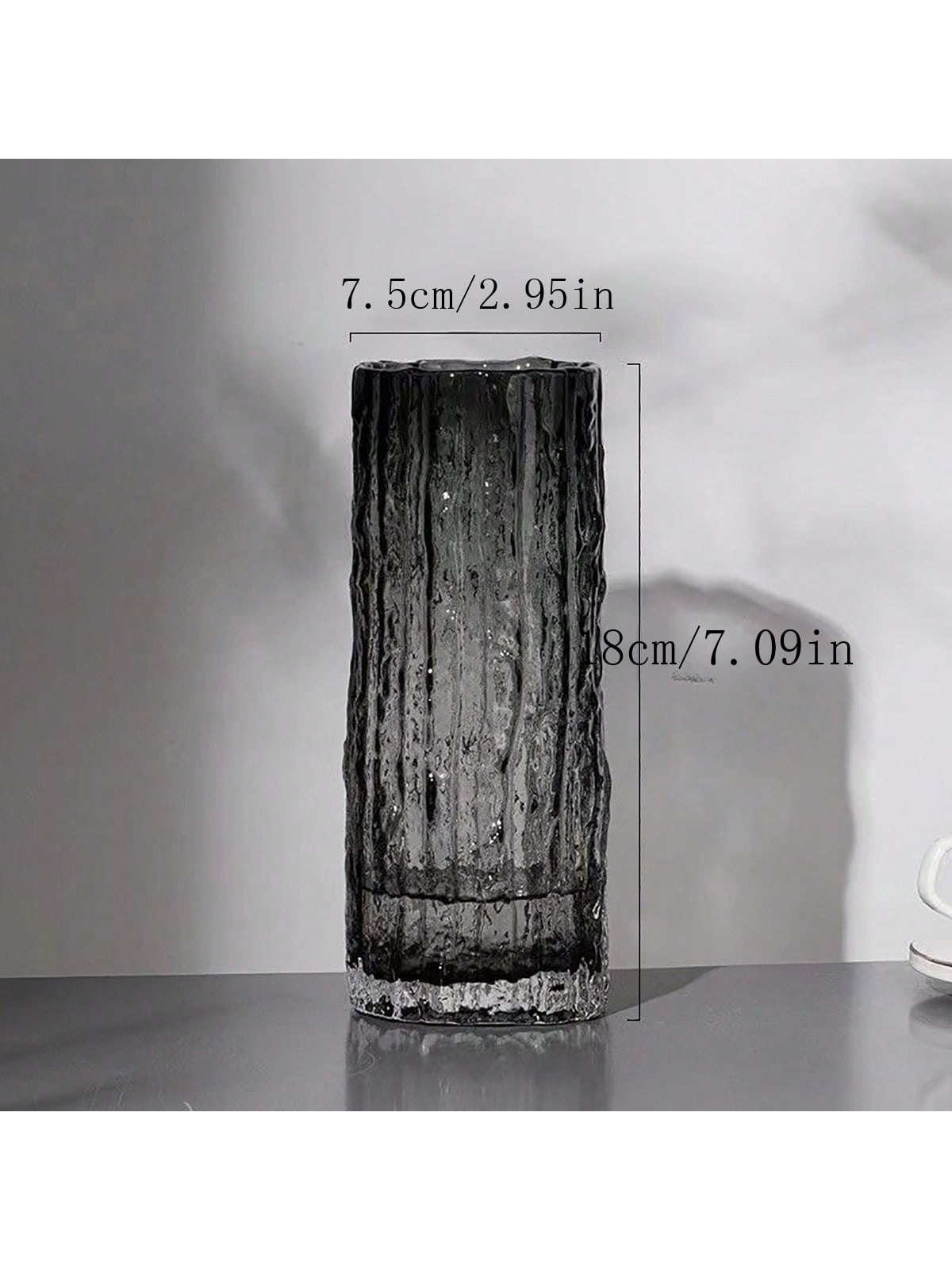 زهرية زجاجية مستقيمة عالية الجودة بأسلوب "Ins"، زهرية زجاجية للأزهار، تزيين شفاف لتنسيق الزهور، قطعة واحدة