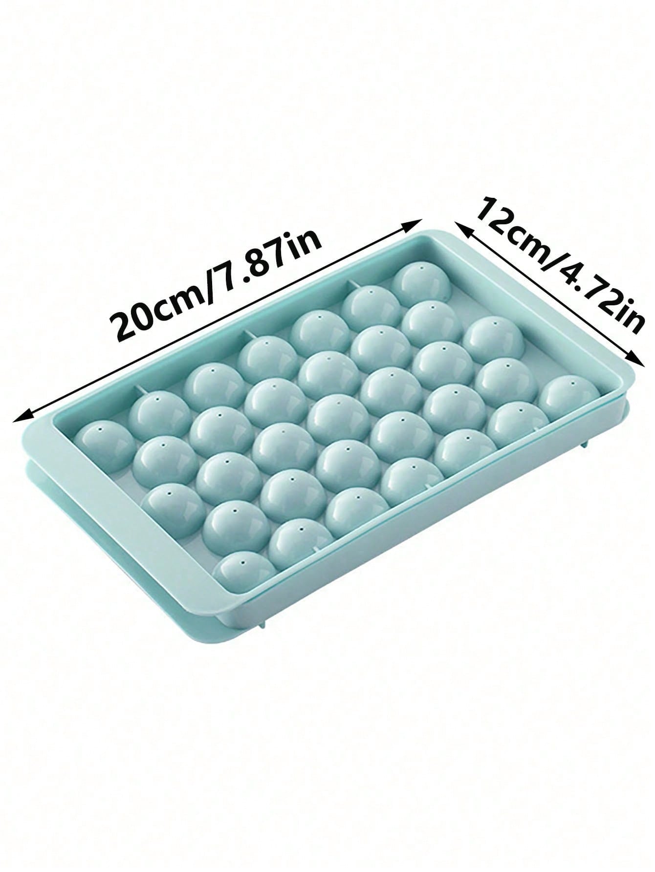صينية جليد دائرية مغطاة واحدة، قالب جليد بلاستيكي للاستخدام المنزلي في الثلاجة، آلة صنع كرات الثلج الكروية المجمدة