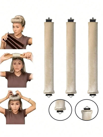 طقم بكرات الشعر 3 قطع،