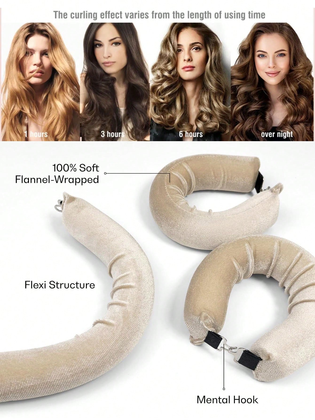 طقم بكرات الشعر 3 قطع