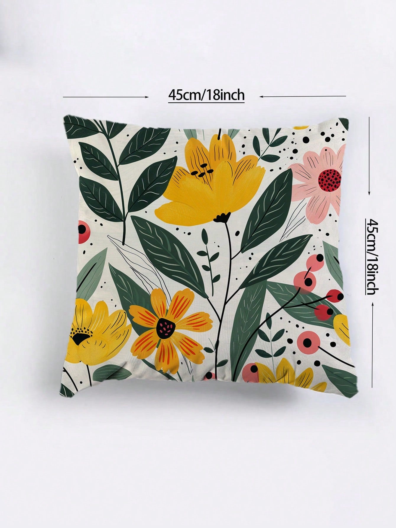 غطاء وسادة مربعة الشكل