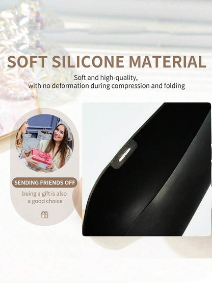 حامل فرشاة مكياج سيليكون محمول