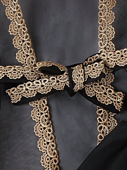 طقم فتاة رضيعة ،فستان بحمّالات شريطية وتطريز زهري على شال مشبك، أنيق وموضة ومريح،مناسب لفصل الربيع/الصيف