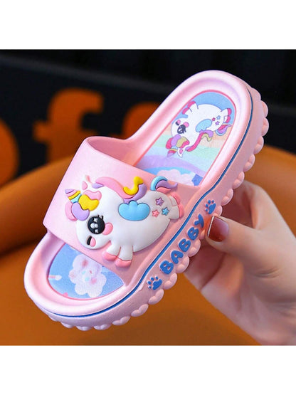 زوج من نعال الأميرة الجميلة للربيع والصيف، صنادل فتيات كرتونية ناعمة الملمس مناسبة للأنشطة الداخلية والخارجية والشاطئية