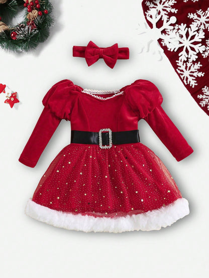 فستان طويل للرضع و الأطفال الصغيرات