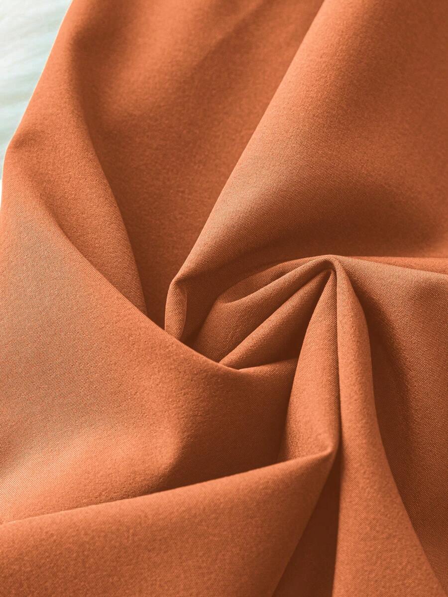 فستان نسائي مطبوع مضاف مع طية ياقة هادئة