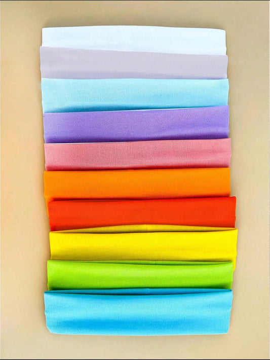 مجموعة من 10 مطاط للشعر بألوان جذابة للنساء اللاتي يرتدين الأزياء العادية