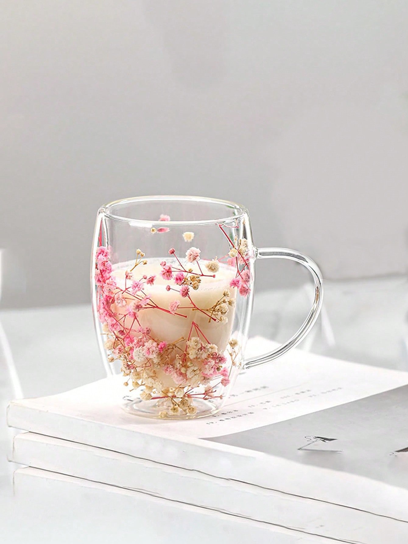 كوب زجاجي مزدوج الطبقات