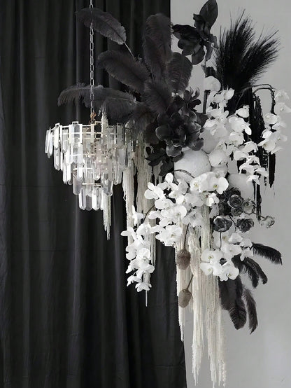 شب القصب الاصطناعي ديكور بوهو عشب بامباس صناعي كبير طويل القامة رقيق صناعي