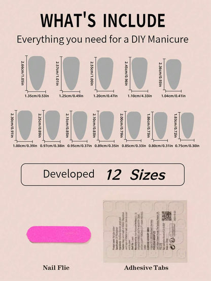 أظافر فراشة وردي اللون