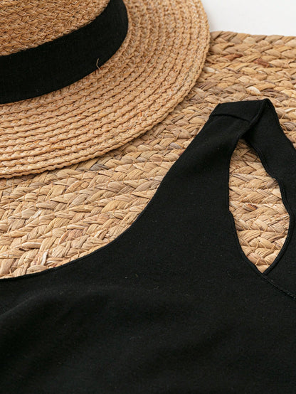 ملابس علوية قطني كاجوال للنساء بطبعة حرف ميلانو، مناسب للصيف