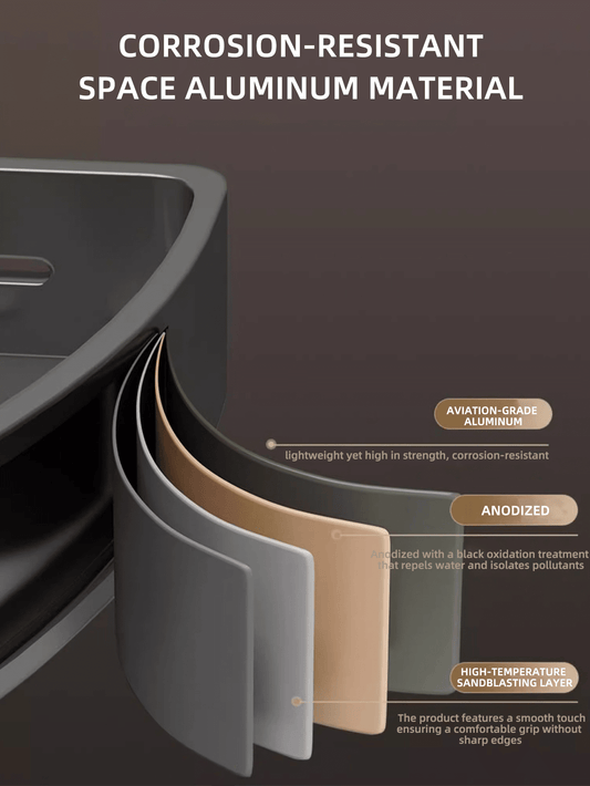 رف زاوية ثلاثي بدون ثقوب قطعة واحدة