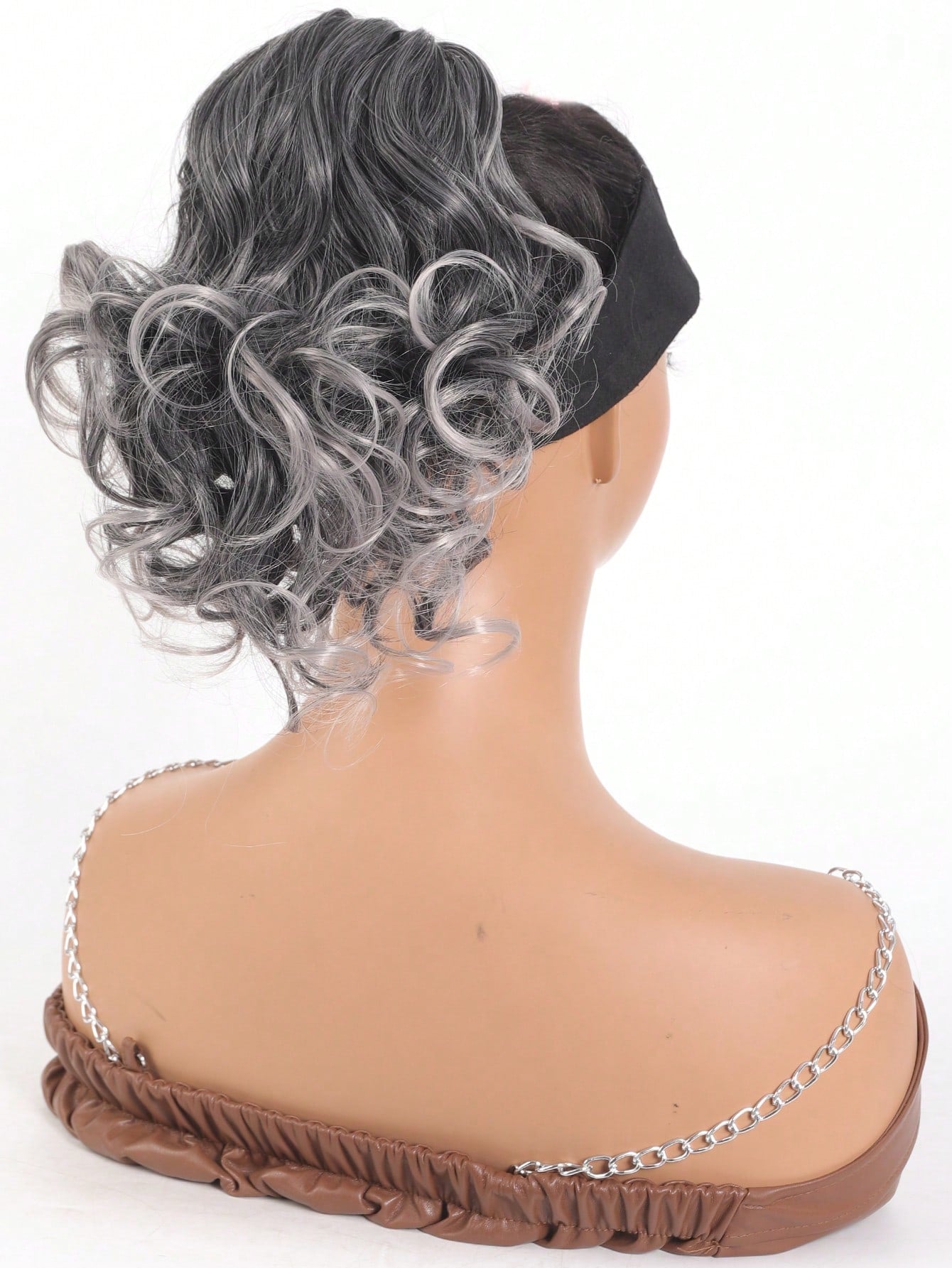 شعر اصطناعي للخصلة، شمام كامل للذيل القصير مع مشبك