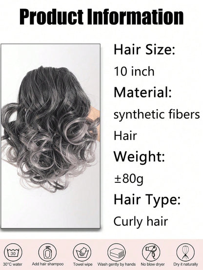 شعر اصطناعي للخصلة، شمام كامل للذيل القصير مع مشبك