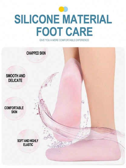 جوارب السيليكون لعناية القدم: ترطيب، تقشير، وعلاج الكعب المتشقق