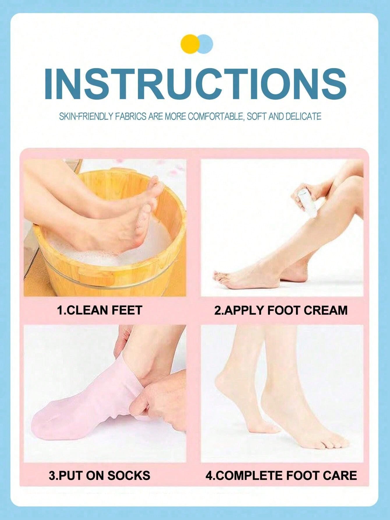 جوارب السيليكون لعناية القدم