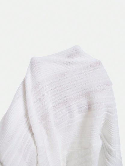 تي شيرت نسائي مجوف بلون خالص