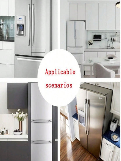 غطاء مقبض ثلاجة ذو بابين بنمط نقطة الشمس و الزهور يحمي من البرد والغبار