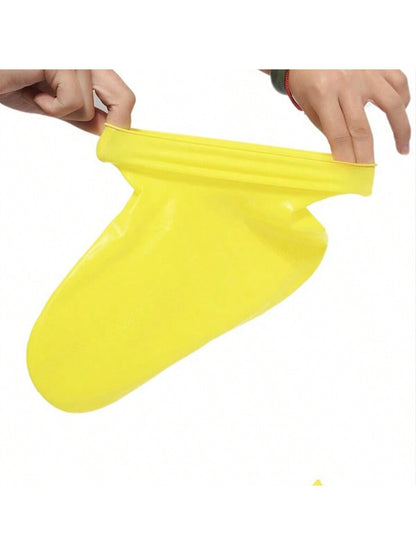 زوج واحد من أغطية أحذية المطر من اللاتكس الخارجية غير القابلة للتصرف، أحذية نقل محمولة للخارج