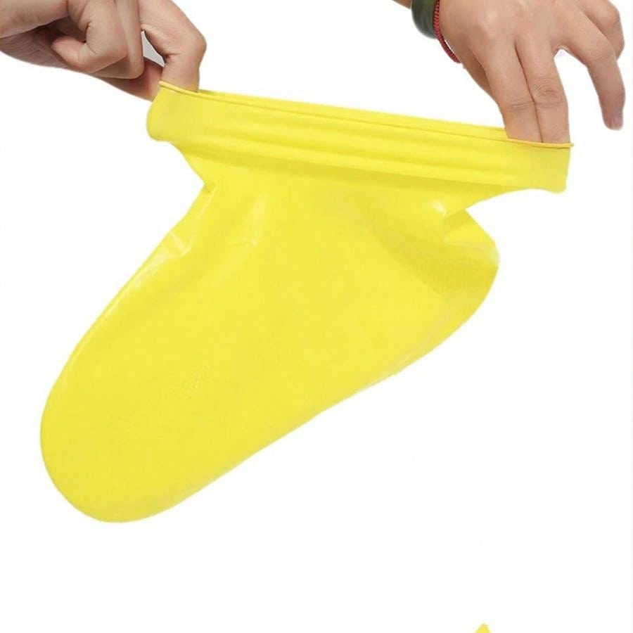 زوج واحد من أغطية أحذية المطر من اللاتكس الخارجية غير القابلة للتصرف، أحذية نقل محمولة للخارج