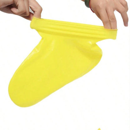 زوج واحد من أغطية أحذية المطر من اللاتكس الخارجية غير القابلة للتصرف، أحذية نقل محمولة للخارج