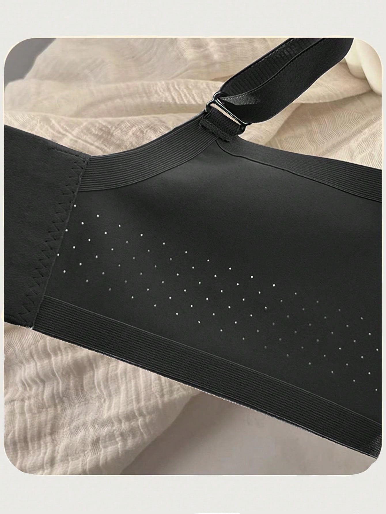 ملابس داخلية بلون أحادي بسيطة للنساء، حمالة صدر رقيقة وخالية من السلك، مريحة تجمع وترفع، تمنع التدلي، تغطية كاملة، حمالة صدر لا تظهر الخياطة، ملابس داخلية