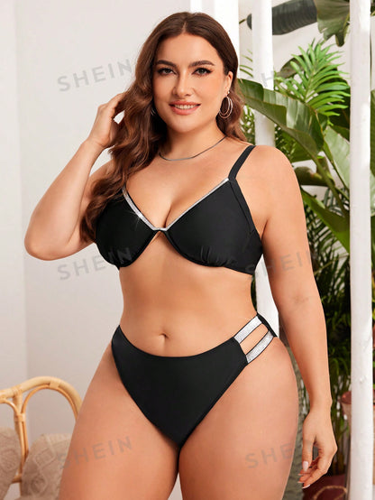 طقم بيكيني حجم كبير