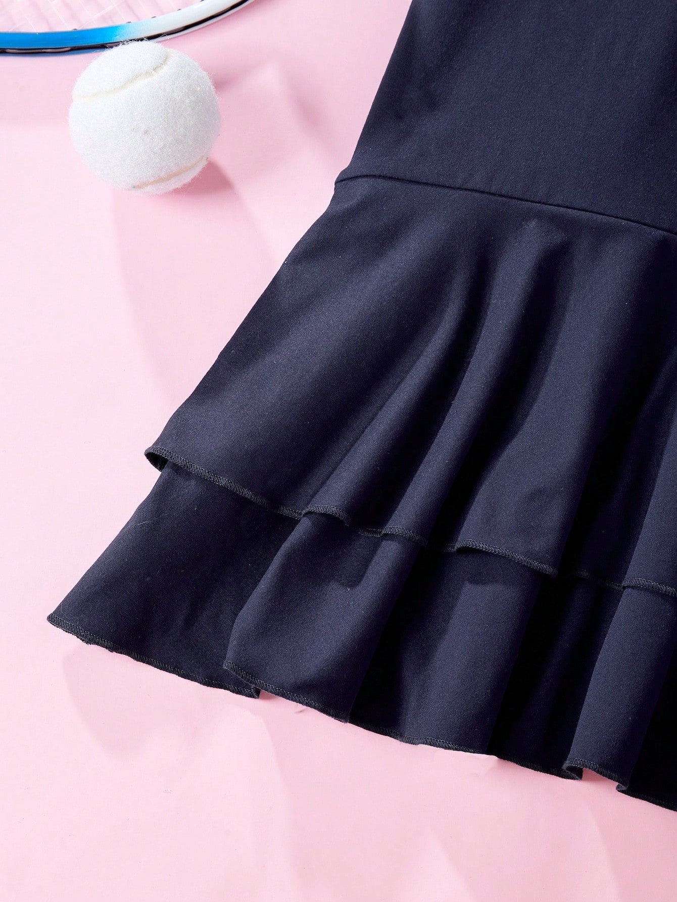 فتاة مراهقة كلية نمط البولو الرقبة فستان صيفي عارض مريح بأكمام قصيرة للسفر