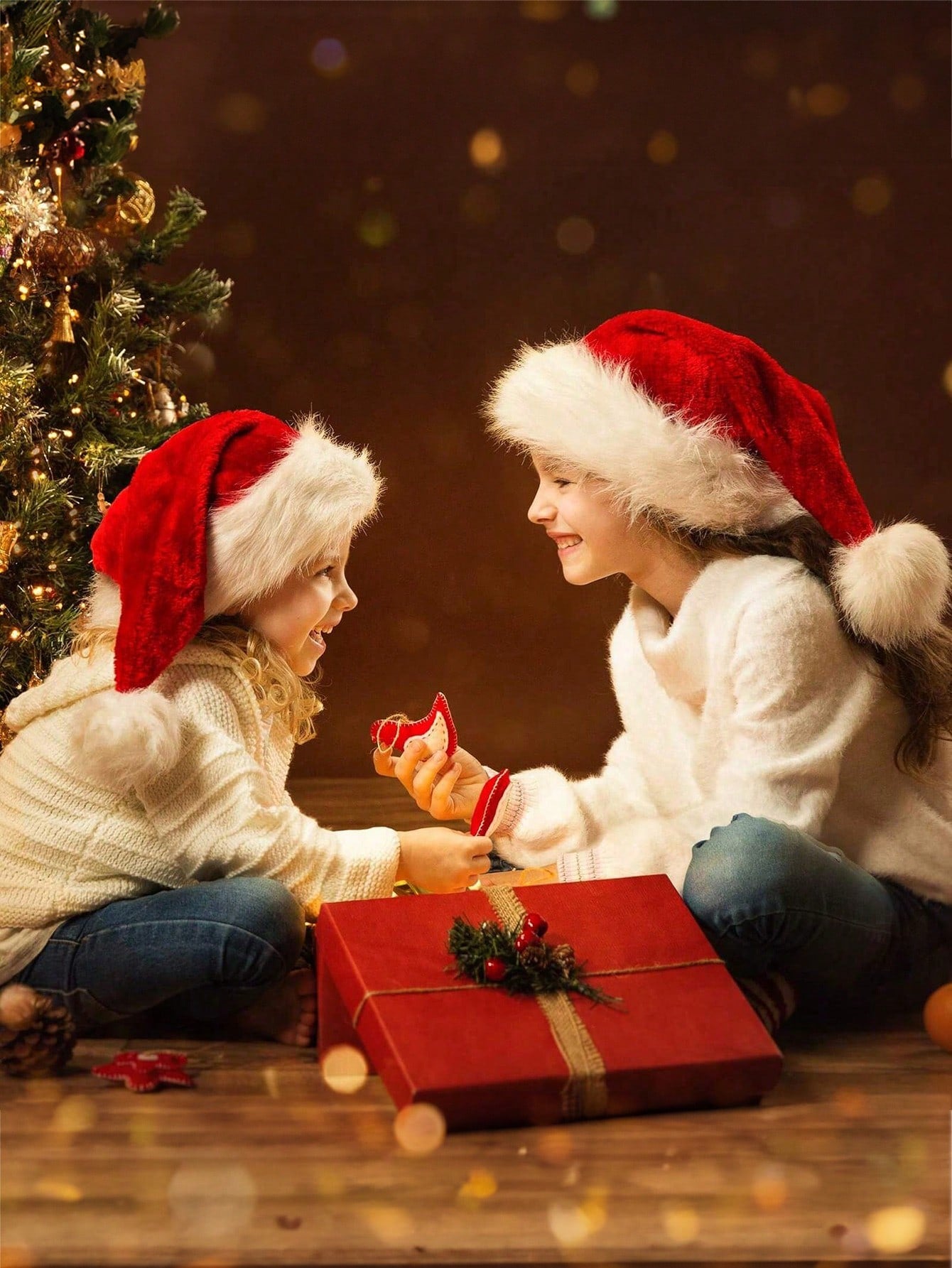 قبعة اطفال كريسماس