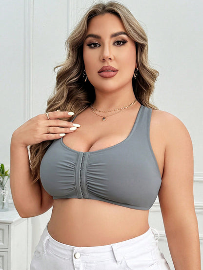 سنيرة داعمة بحجم كبير بإغلاق أمامي، قطعة واحدة