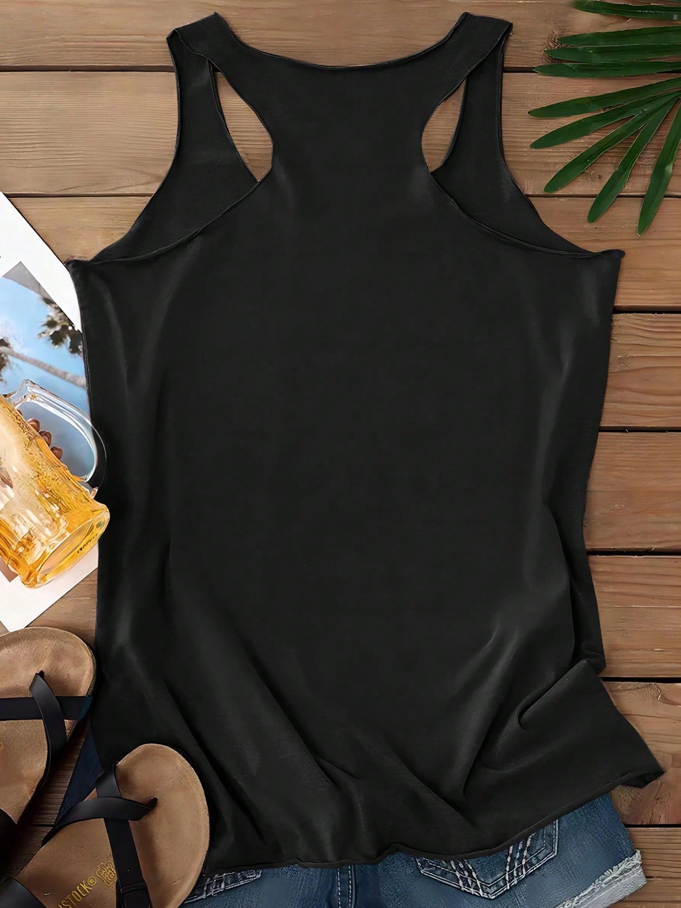 ملابس علوية قطني كاجوال للنساء بطبعة حرف ميلانو، مناسب للصيف